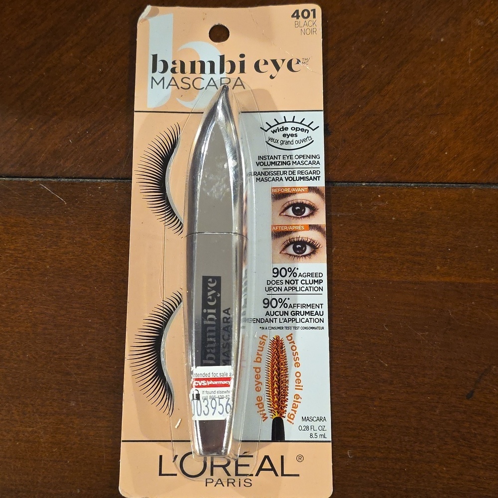 (J52) NWT L’Oréal Bambi Eye Mascara 401 Black